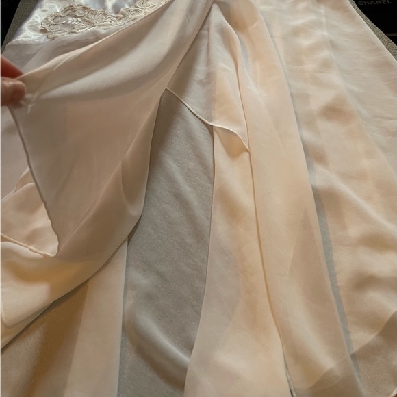 Vintage Unmentionables White Negligee Gown Size 10 - Picture 9 of 16
